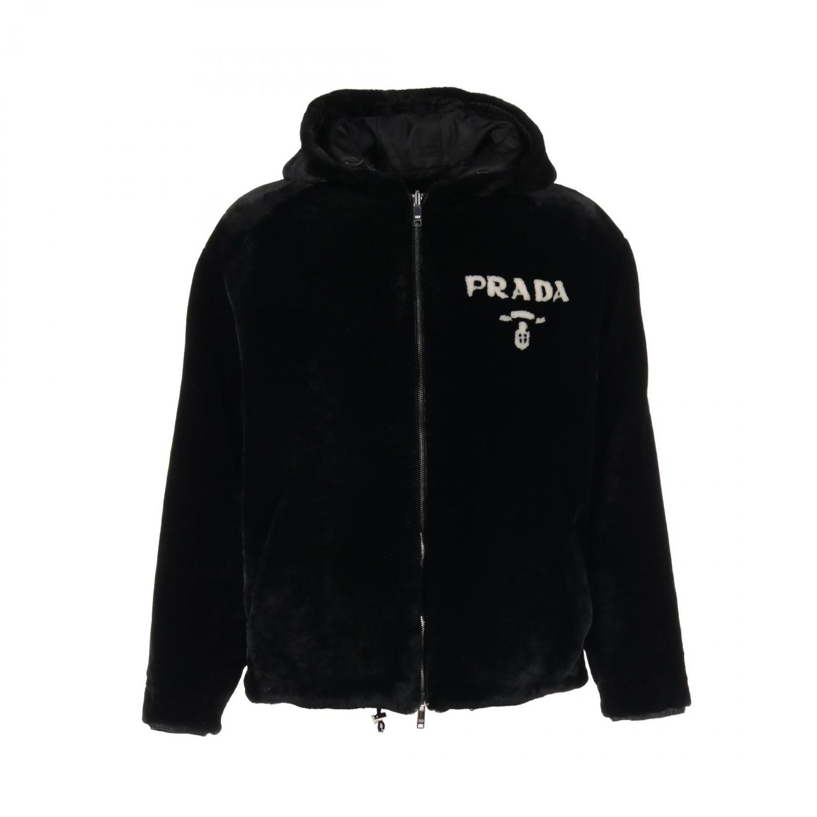 【希少】PRADA センターボタン留め シアリング ジャケット PRADA ネックレス 1JC802 2DTO チェーン(506220957) | プラダ