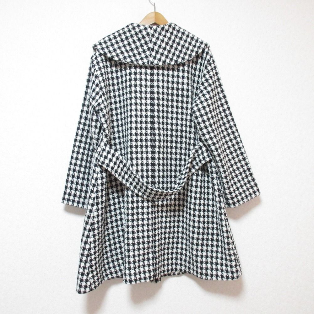 未使用級❤️22AWカシミヤ　ショートコート　千鳥柄　トゥモローランド　36 未使用級❤️22AWカシミヤ ショートコート 千鳥柄