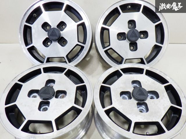 希少!! YOKOHAMA ヨコハマ ALMEX アルメックス 13インチ 5J +38 4穴 PCD114.3 ホイール 4本価格 ローレル ハコスカ ケンメリ ジャパン 旧車
