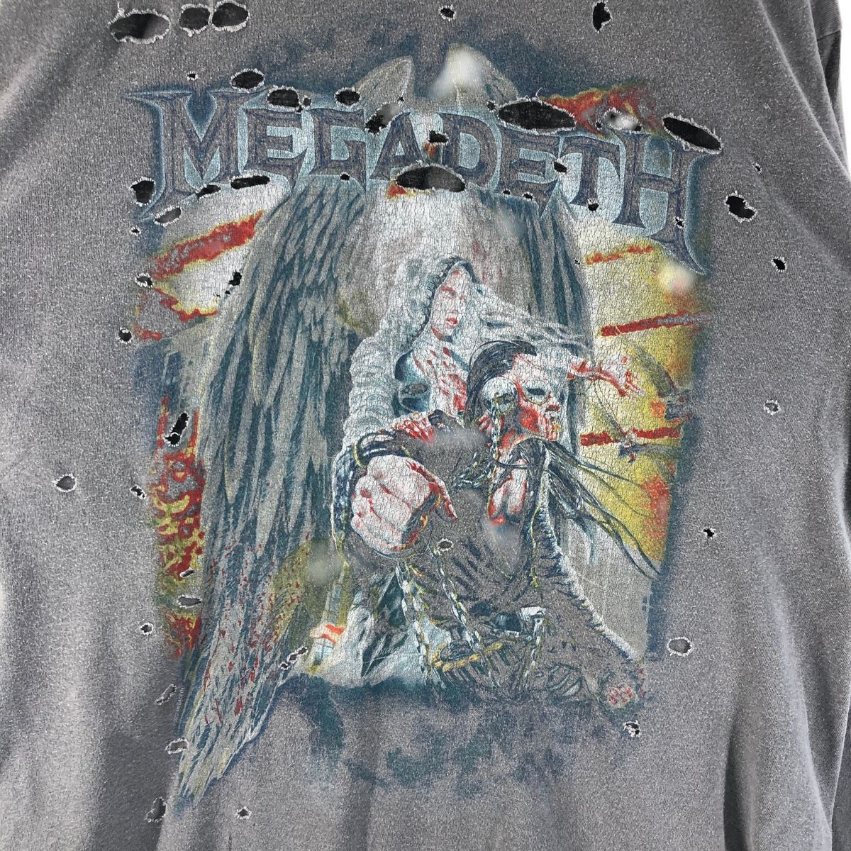 古着 Megadeth メガデス ロンT バンドTシャツ バンT メンズM相当