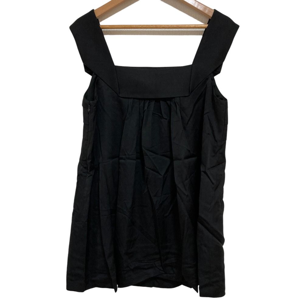 美品 FOXEY NEW YORK フォクシーニューヨークコレクション ノースリーブ カットソー ブラウス 36657 40 ブラック レディース 古着 中古 美品 FOXEY NEW YORK フォクシーニューヨークコレクション