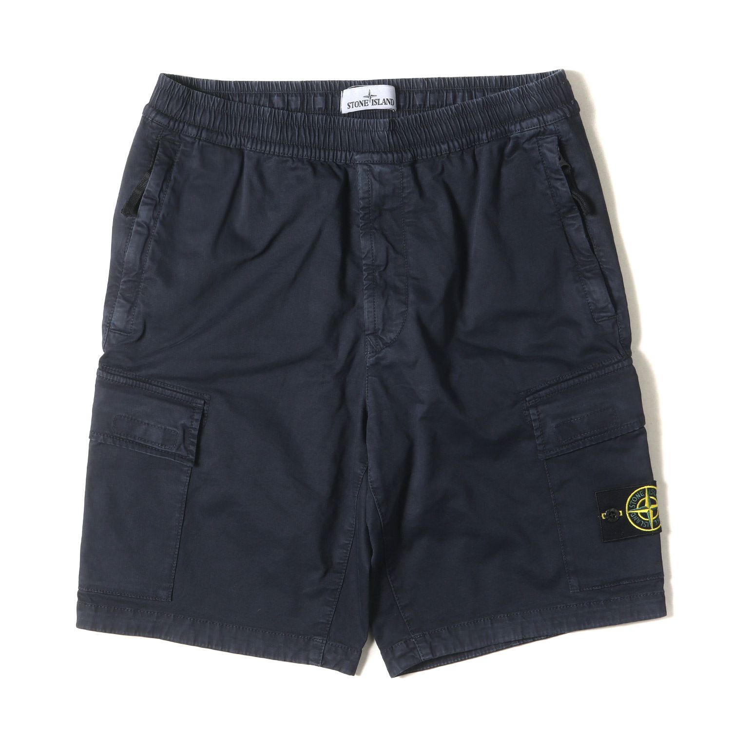 STONE ISLAND ストーンアイランド パンツ サイズ:W32 21SS OLD加工 ブロークンツイル ストレッチ カーゴ イージー  ショートパンツ BERMUDA SHORTS ハーフ バミューダ ショーツ ネイビー 紺 ボトムス ズボン【メンズ】 - メルカリ