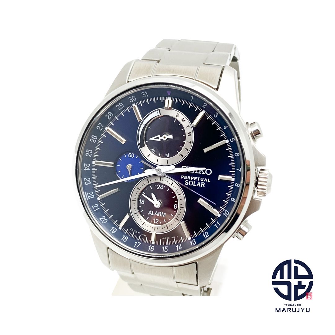 【稼働】SEIKO スピリット パーペチュアル クロノグラフ V198-0AC0 SEIKO セイコー V198-0AC0 SPIRIT スピリット ソーラー クロノグラフ