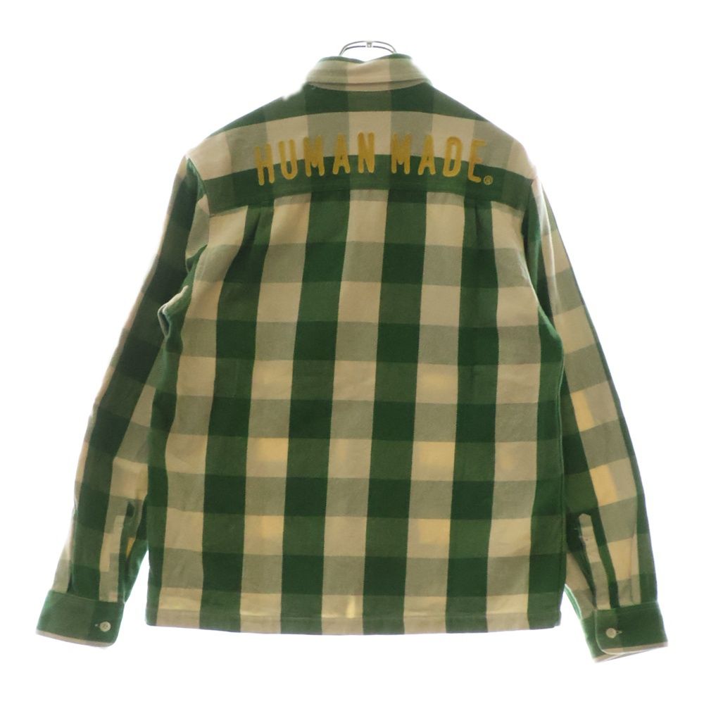 HUMAN MADE グリーン チェック柄 長袖シャツL新品 2025年最新】HUMAN