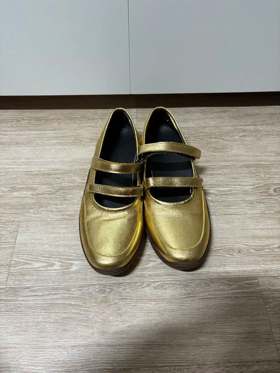 パロモール MARY JANE メリージェーン ゴールド シューズ 40