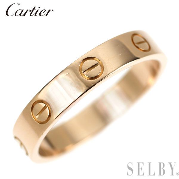 カルティエ K18PG リング ミニラブ 57号