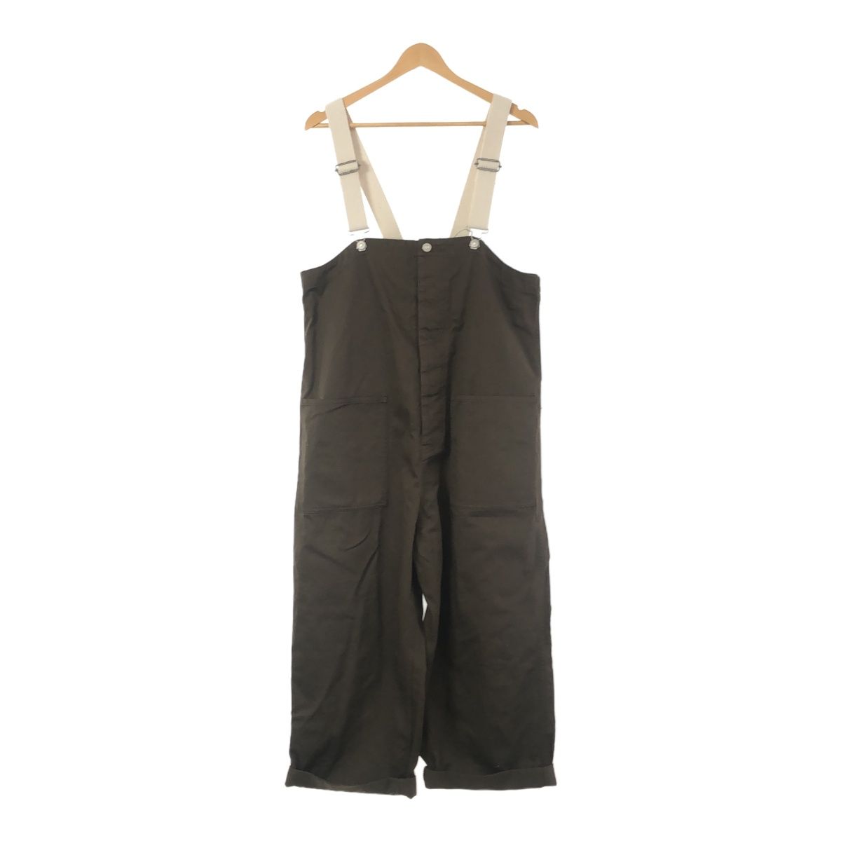 ネストローブ（nest Robe）コットンツイルデッキサロペットカーキ