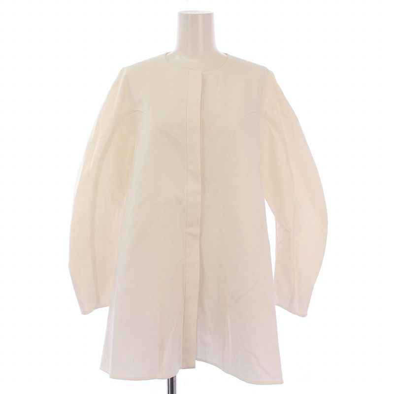 ヨリ yori 25SS 高密度ストレッチフレアブラウス シャツ 長袖