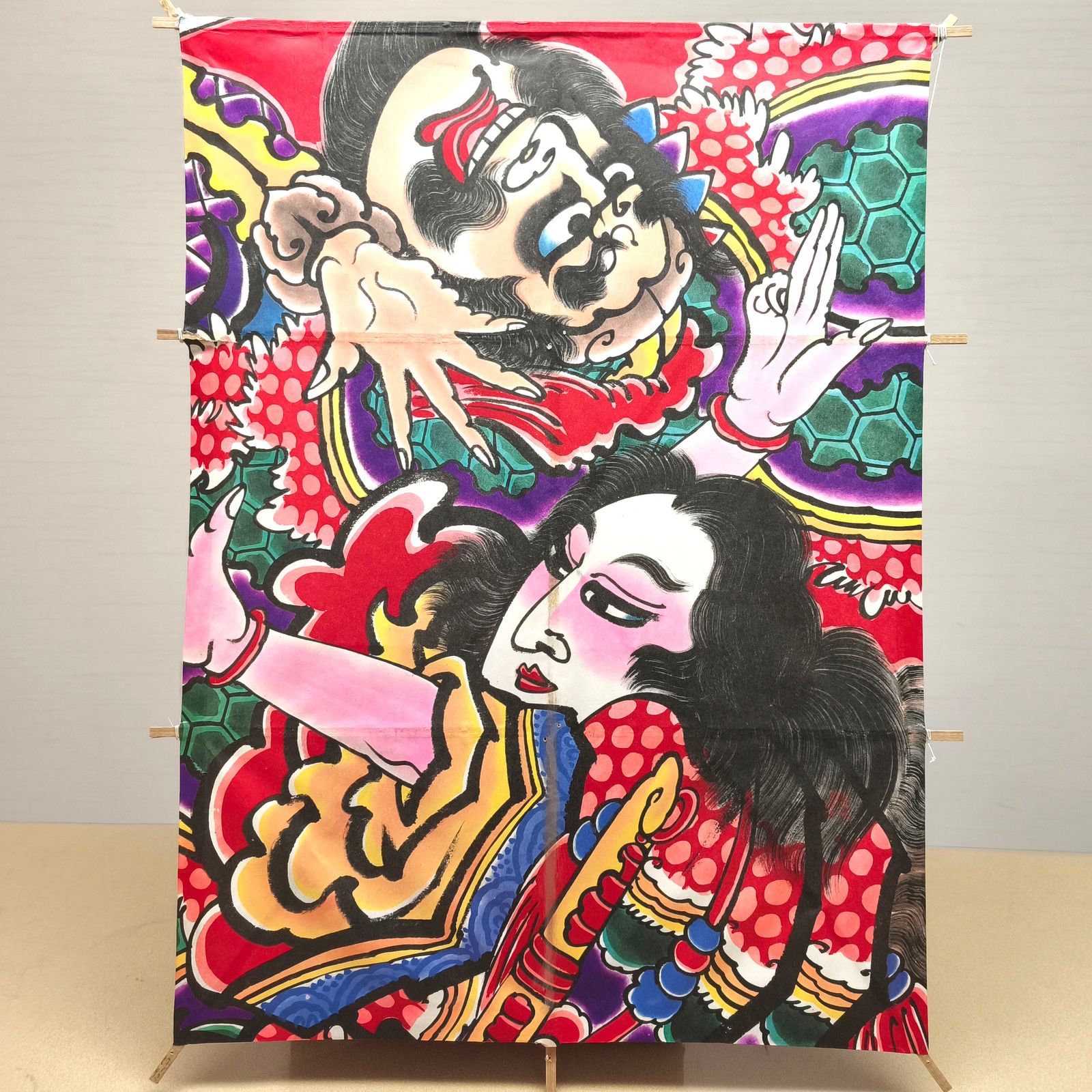 和凧　★牛若丸と弁慶★ 和凧☆牛若丸と弁慶☆