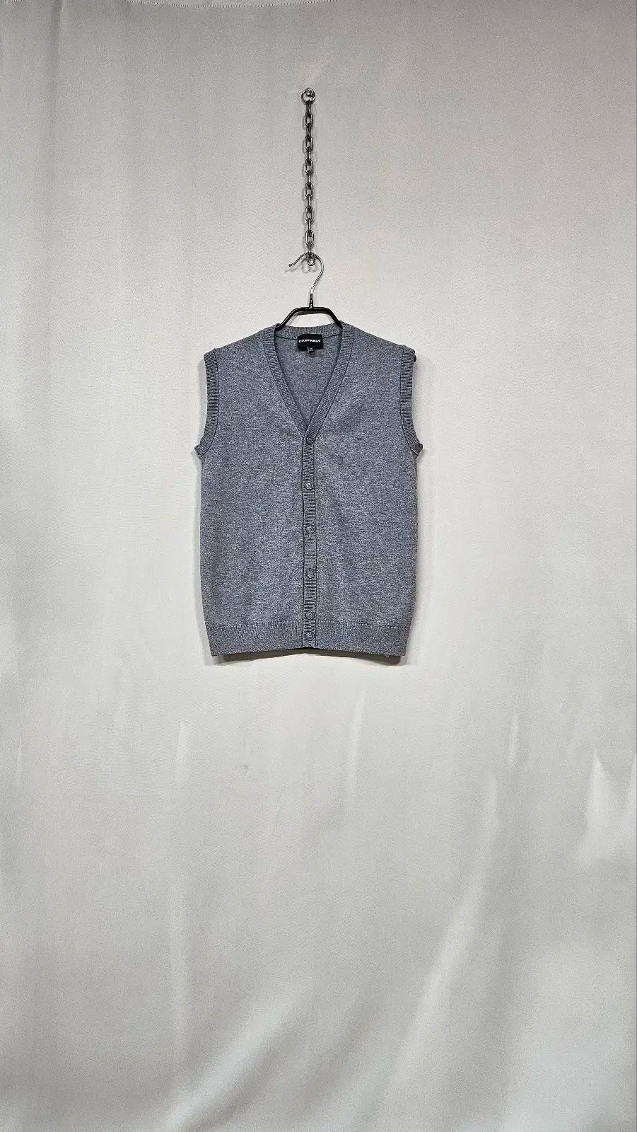 【雷市場（ポンジャン）商品韓国直送】 ARMANI(アルマーニ) ニットベスト (グレー)