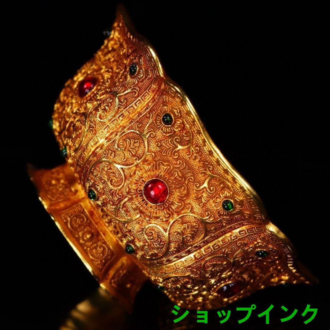 花卉花開開富貴金龍六辺宝石碗 装飾品 現代工芸品 美術品 置物