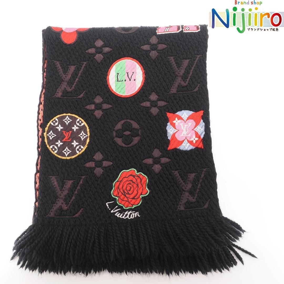 美品 LV ルイヴィトン ロゴマニア マフラー 国内正規美品】ルイ