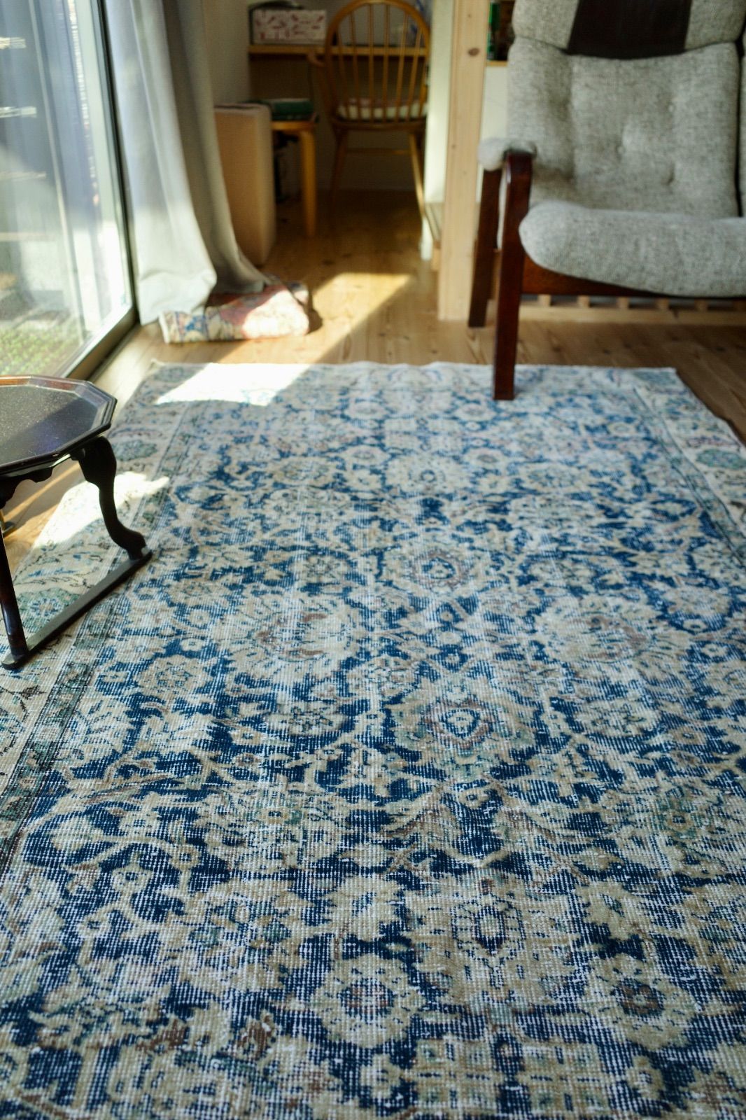 ヴィンテージラグ ブルー
