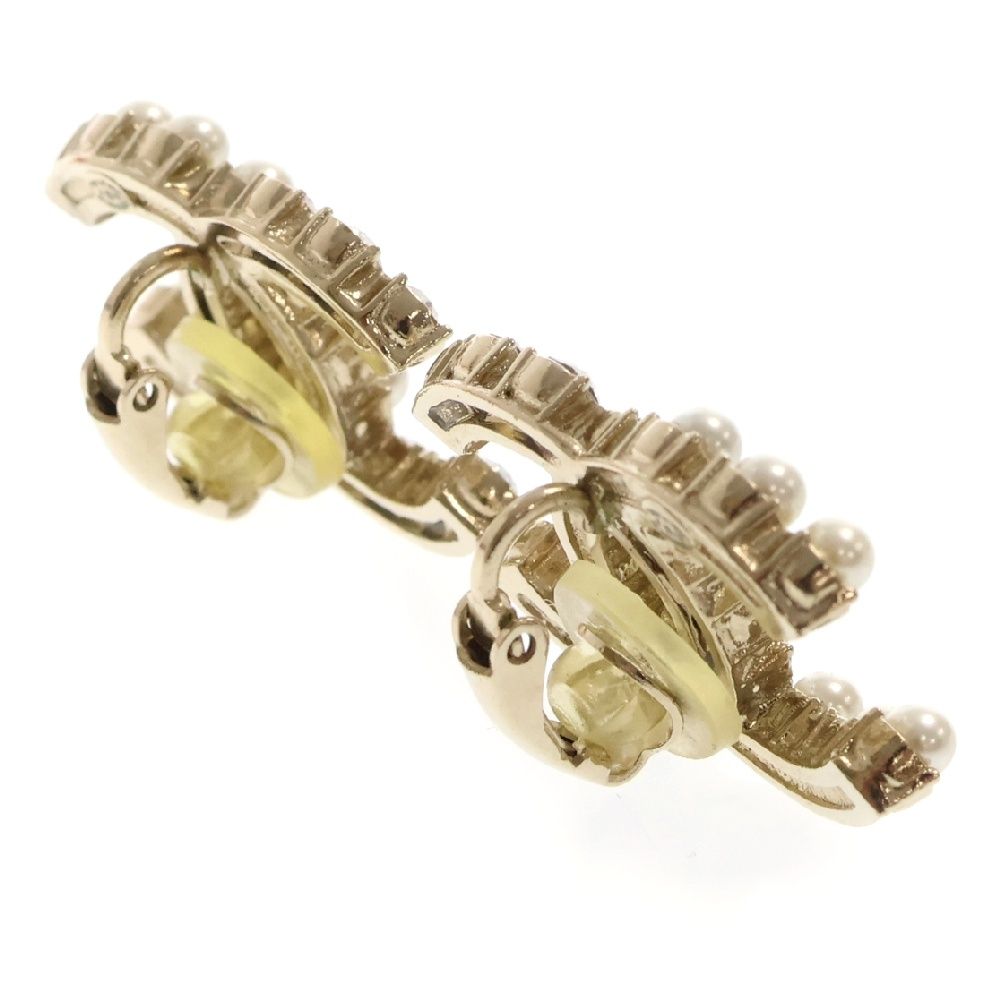 CHANEL (シャネル) ココマーク イヤリング ラインストーン