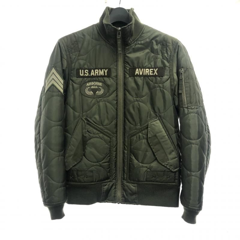 アヴィレックス　ベトジャン　刺繍　キルティングジャケット　迷彩　中綿 アヴィレックス キルティングナイロンジャケット ベトジャン刺繍 中綿