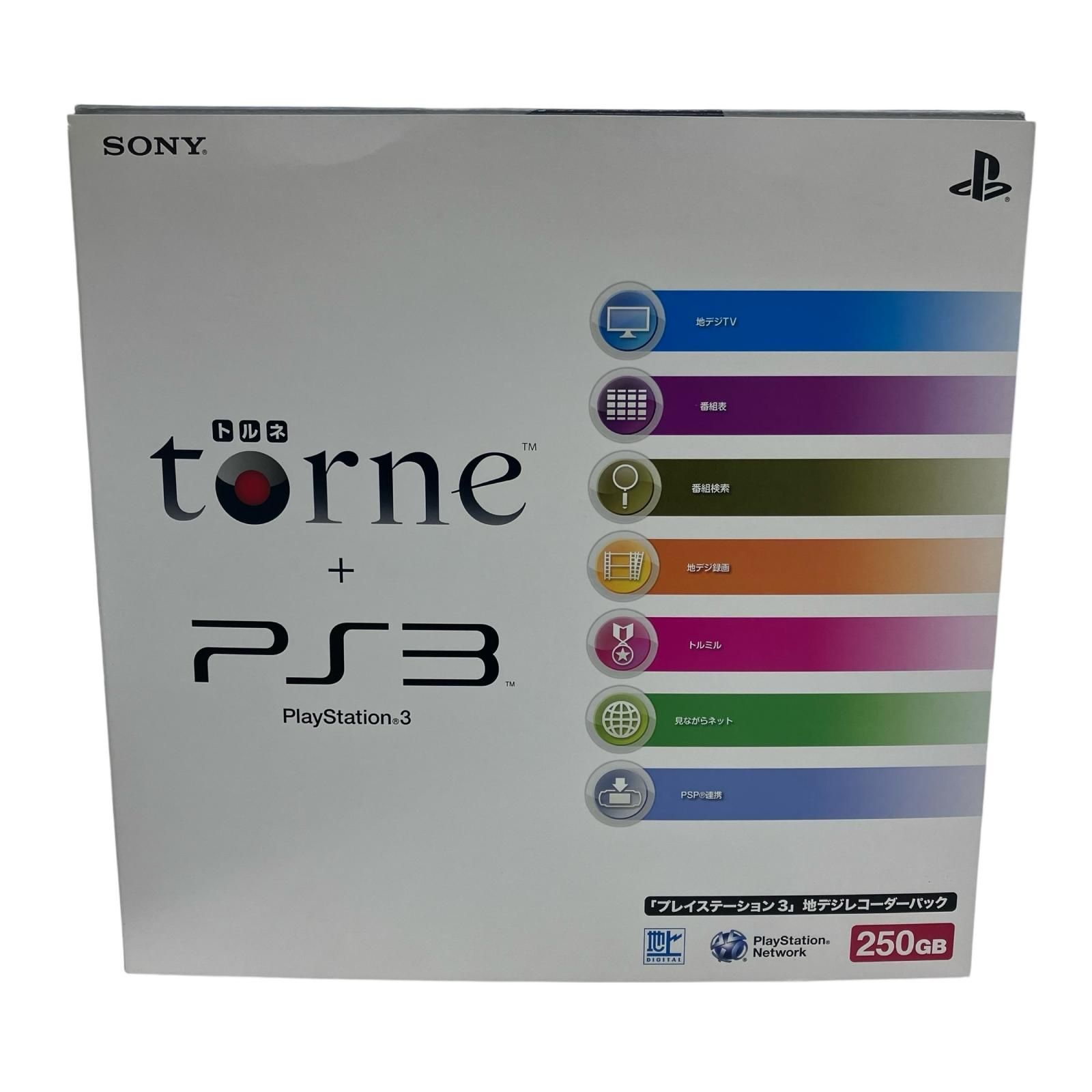 186000 現状品 torne PlayStation3 レコーダーパック CECH-2100B ブラック