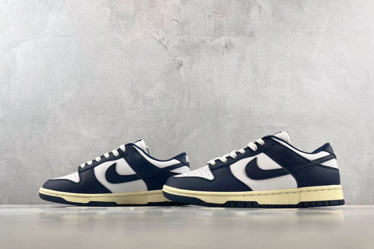 Nike Dunk Low Midinight Navy And White ナイキ スニーカー