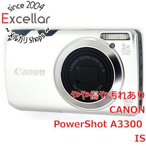 bn:15] Canon製 PowerShot A3300 IS シルバー 1600万画素 オンライン