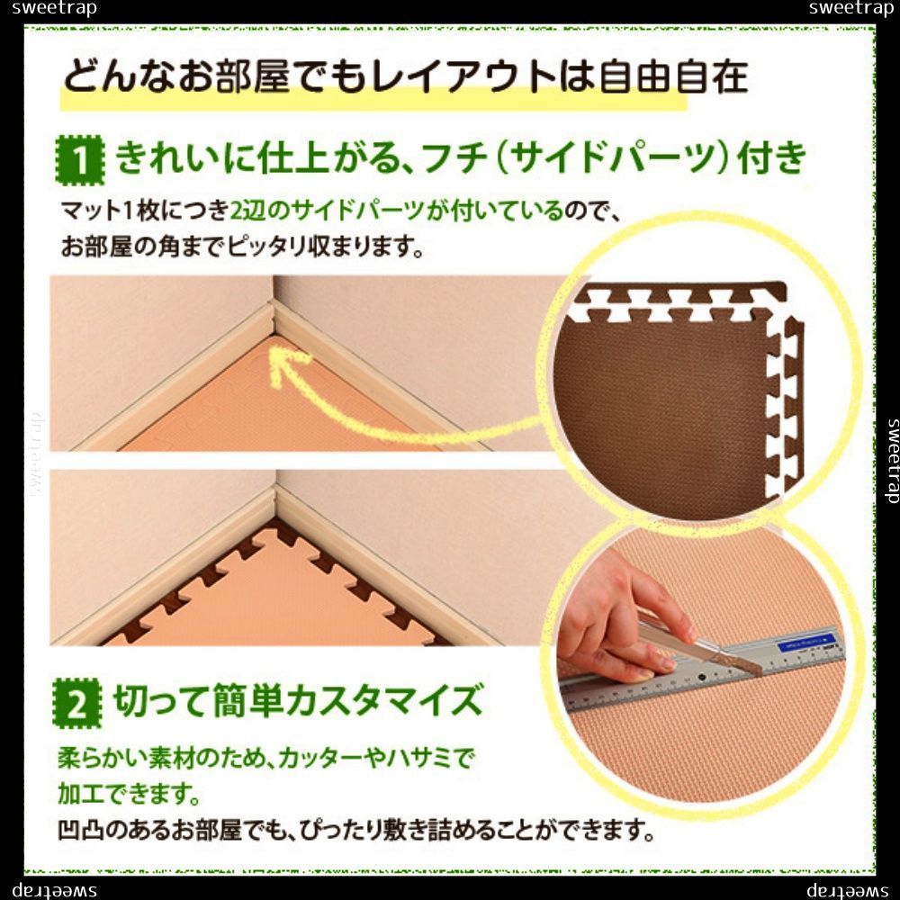 サイドパーツ付きジョイントマット 1E1Y855