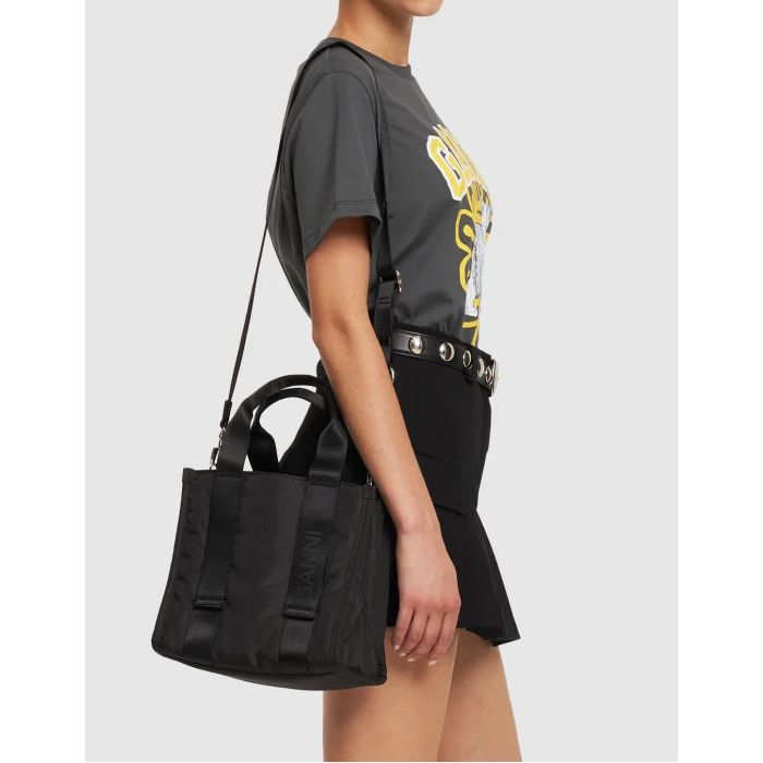 ♪7日以内にお届け☆GANNI☆ リサイクルテックスモールトート ♪7日以内にお届け☆GANNI☆ リサイクルテックスモールトート