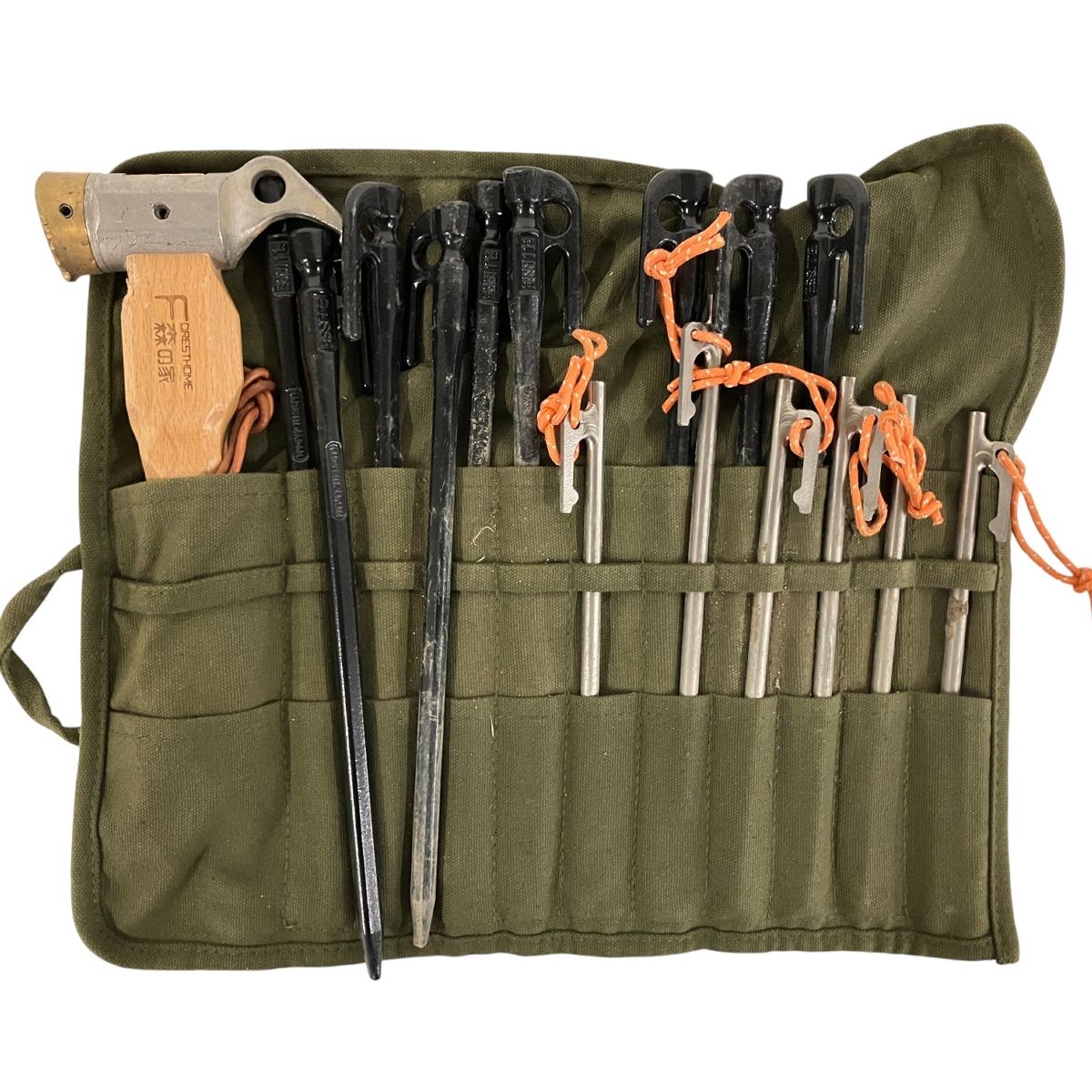 テンマクデザイン 炎幕TC-DX ELLISSE エリッゼ ペグセット キャンプ用品 B10505302 OLIVEOS_COM_TR