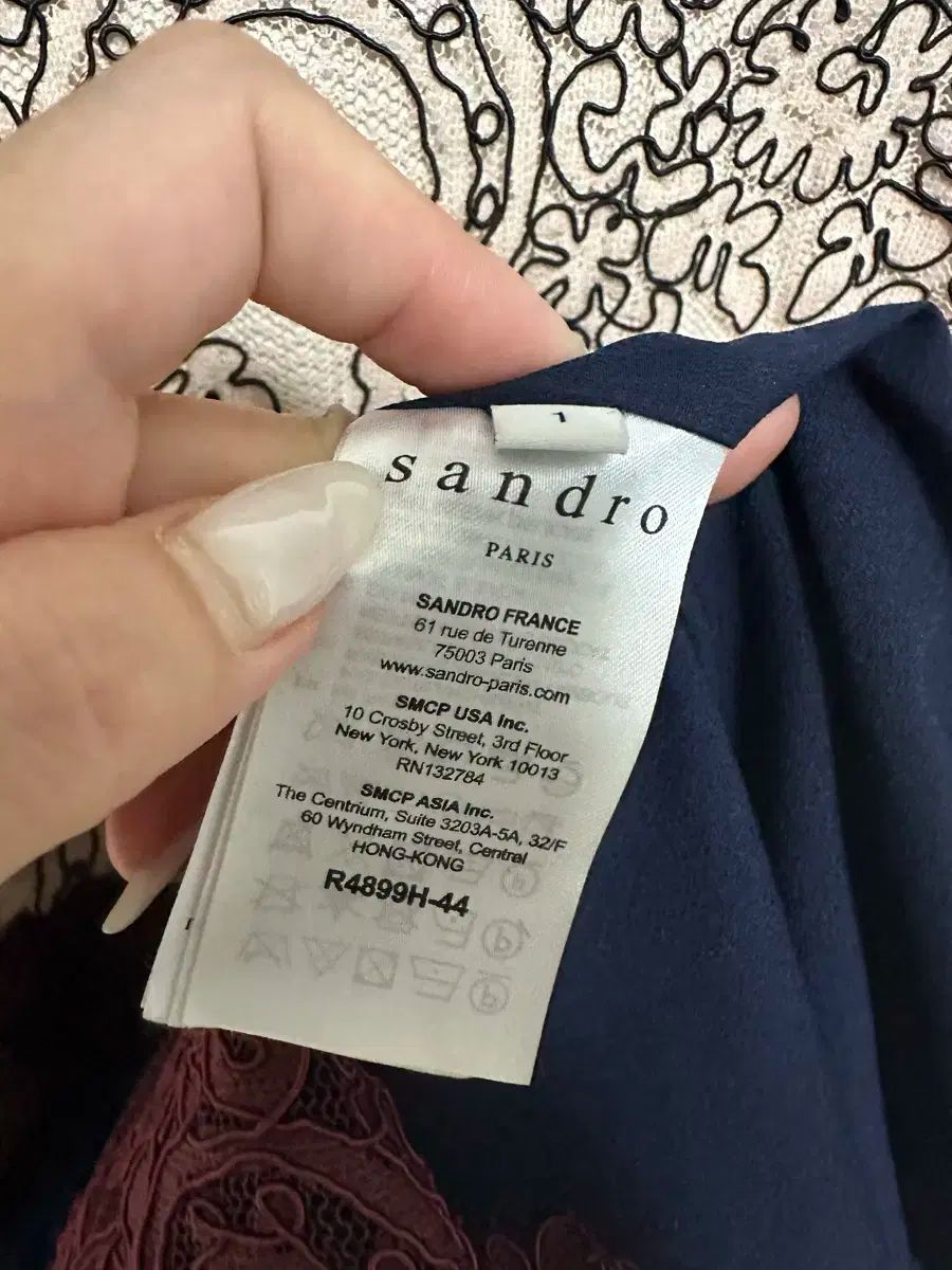 Sandro パリ店購入 レースワンピース 美品 sandro サンドロ レース ノースリーブ ワンピース ブラック 36