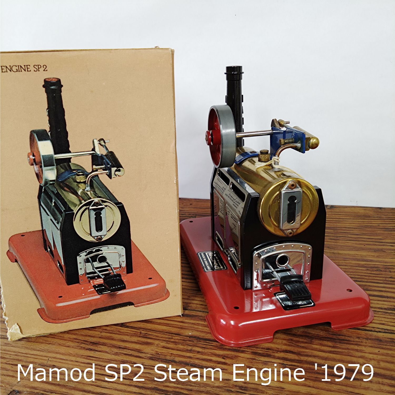 【レトロ玩具】Mamod製STEAM ENGINE SP-2 蒸気エンジン模型 イギリス Mamod SP2 Steam Engine '1979 SP-2 スチームエンジン