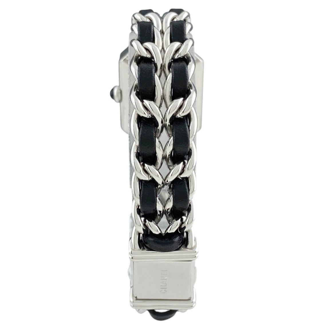 シャネル CHANEL プルミエール Lサイズ H0451 腕時計 SS レザー