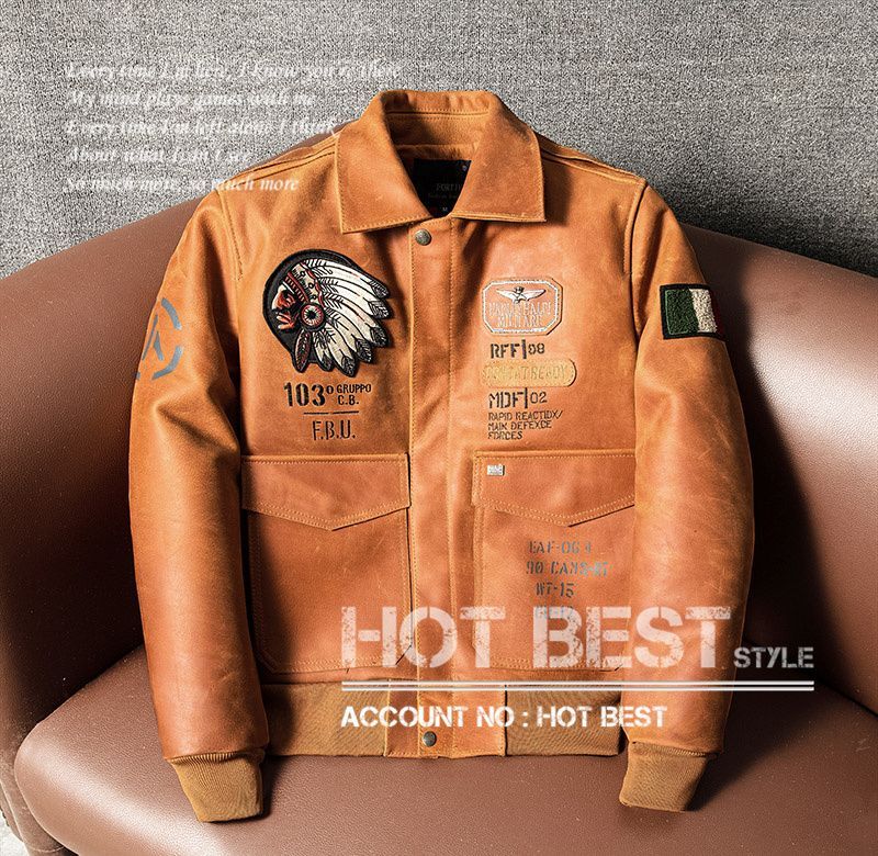 上質革ジャン メンズ　カウハイド　1.7mmカウスエード 豪華刺繍 復刻30年代  フライトジャケット  本革 ジャケットブルゾン レザージャケット 牛革 上質革ジャン メンズ カウハイド 1.7mmカウスエード 豪華刺繍 復刻30