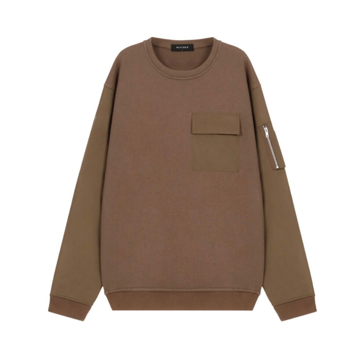 MLVINCE / BOMBER SLEEVE CREW / TAN - PLUG - メルカリ