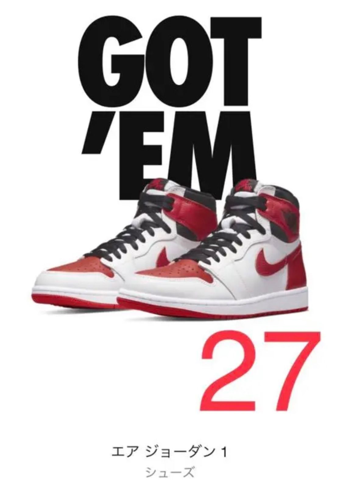 完売 &未使用品！Nike Air Jordan 1 High OG 