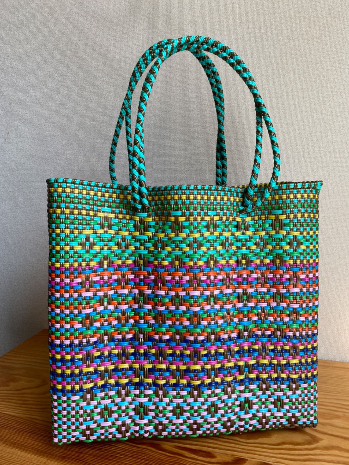 #G14-L3-Mサイズ　メキシコ　オアハカ　メルカドバッグ Amazon.co.jp: オアハカ産 メルカドバッグ メキシコ ブラウン系