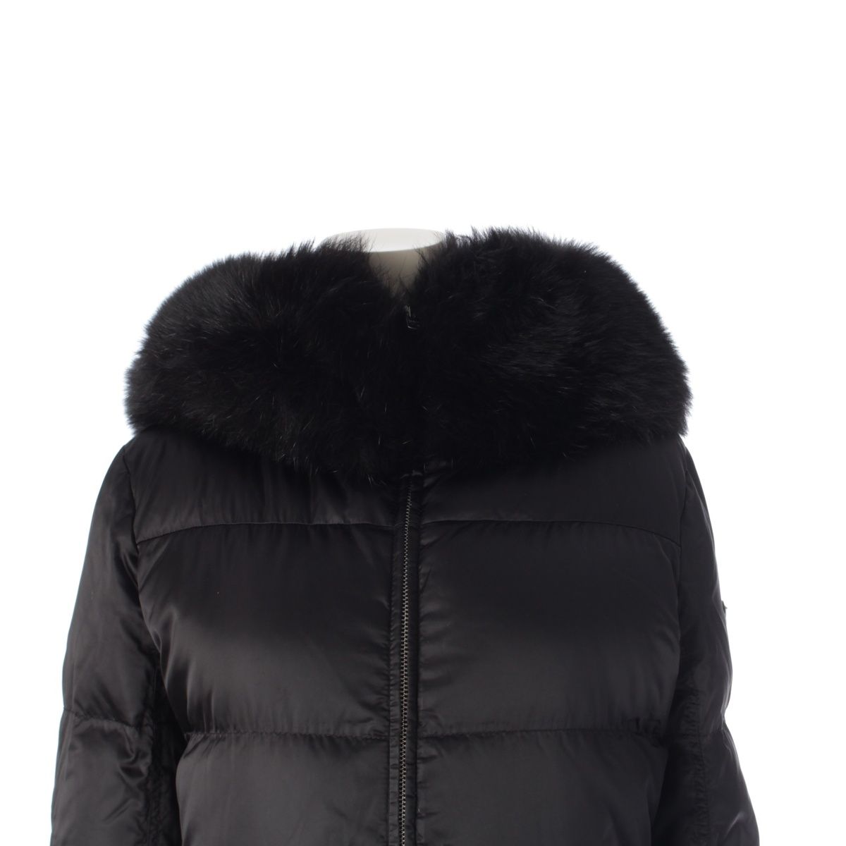 プラダ 19AW ファー フーディ ロング ダウンジャケット コート プラダ 19AW ファー フーディ ロング ダウンジャケット コート
