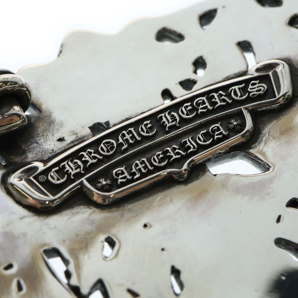 極美品　CHROME HEARTS セメタリークロス　ベルト　LINKAN購入 希少】CHROME HEARTS クロムハーツ セメタリーバックル 極美品 CHROME