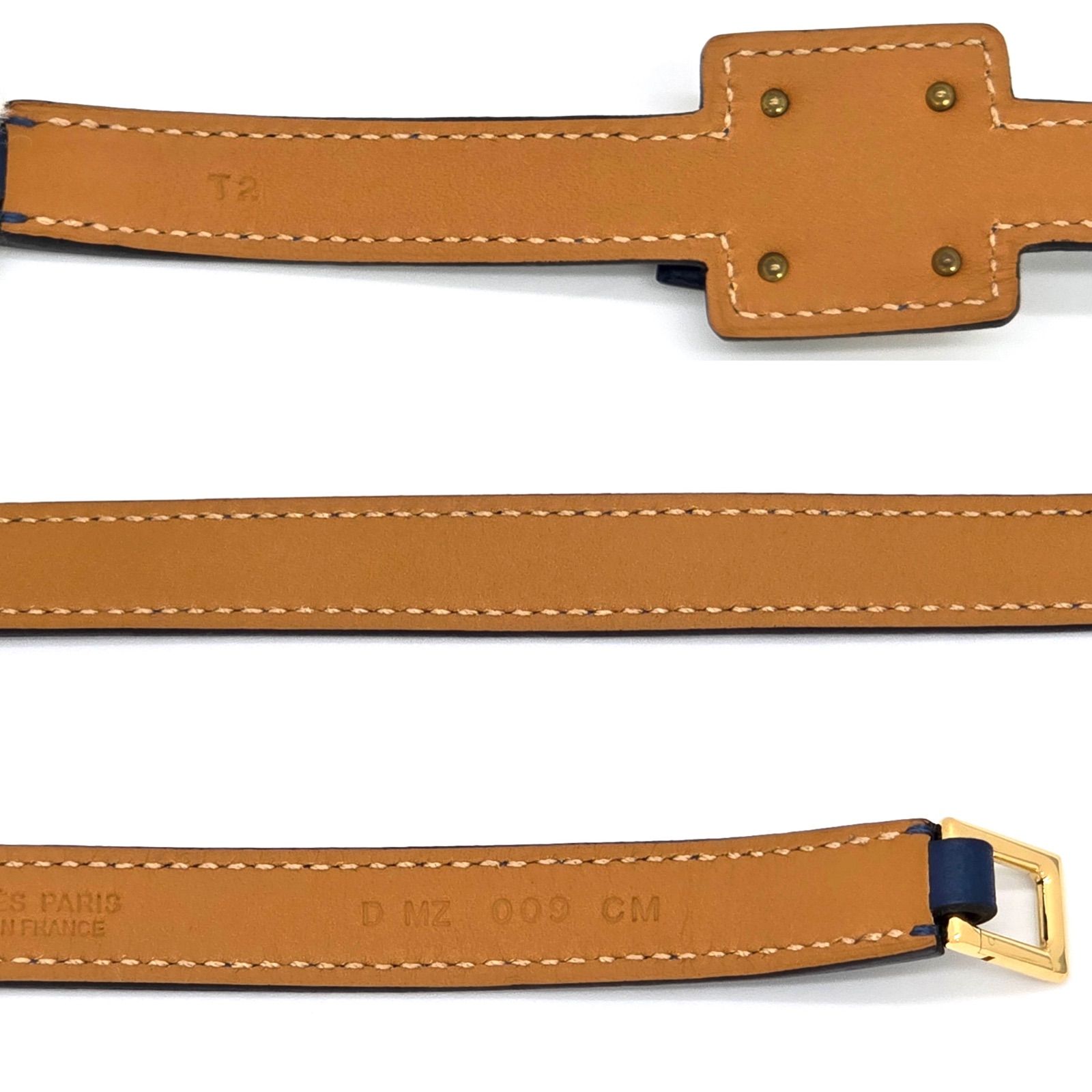 HERMES エルメス オーケリー ドゥブルトゥール レザー ブレスレット 2 