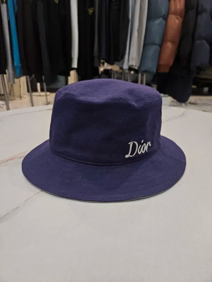 正規品|ほぼ Dior コットン バケットハット 帽子 レディース メンズ オブリーク M