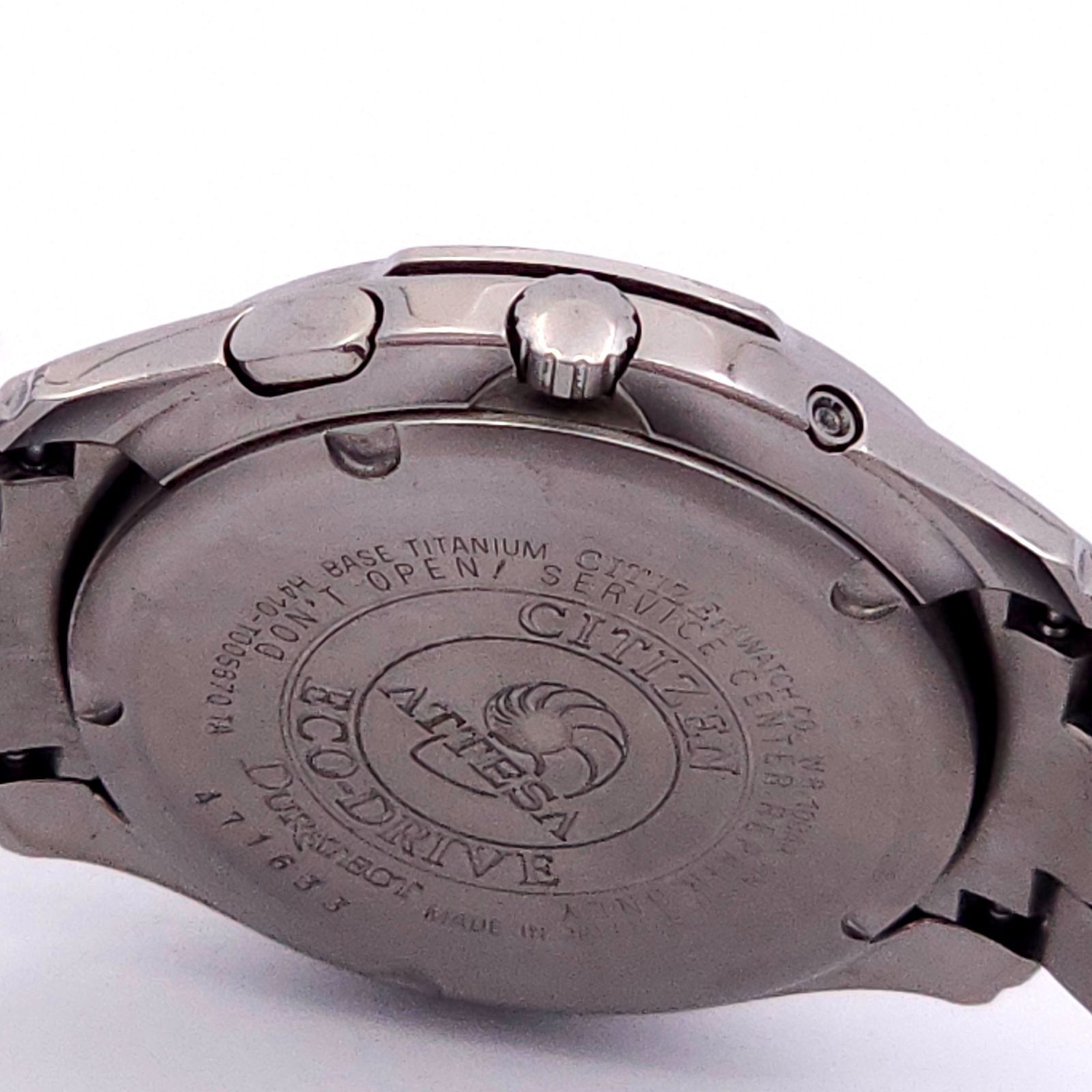 mntn　　　　　　アテッサ　電波ソーラー　軽量チタン　電波時計　H410 CITIZEN シチズン アテッサ H410-T005870 ソーラー電波 動作品