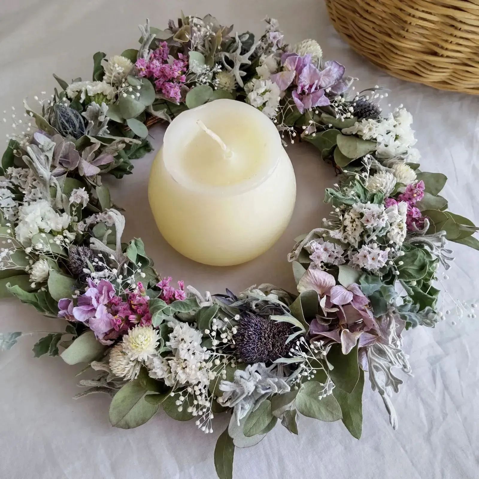 ユーカリ シロタエギク スターチス エリンジウム ドライフラワー