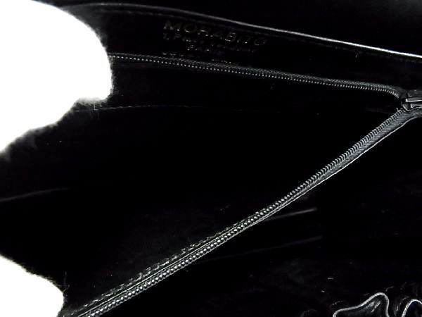 ■希少■極上■本物■美品■ MORABITO モラビト プリンセス クロコダイル ミラー付き ショルダーバッグ 肩掛け ブラック系 AC6793ｱZ