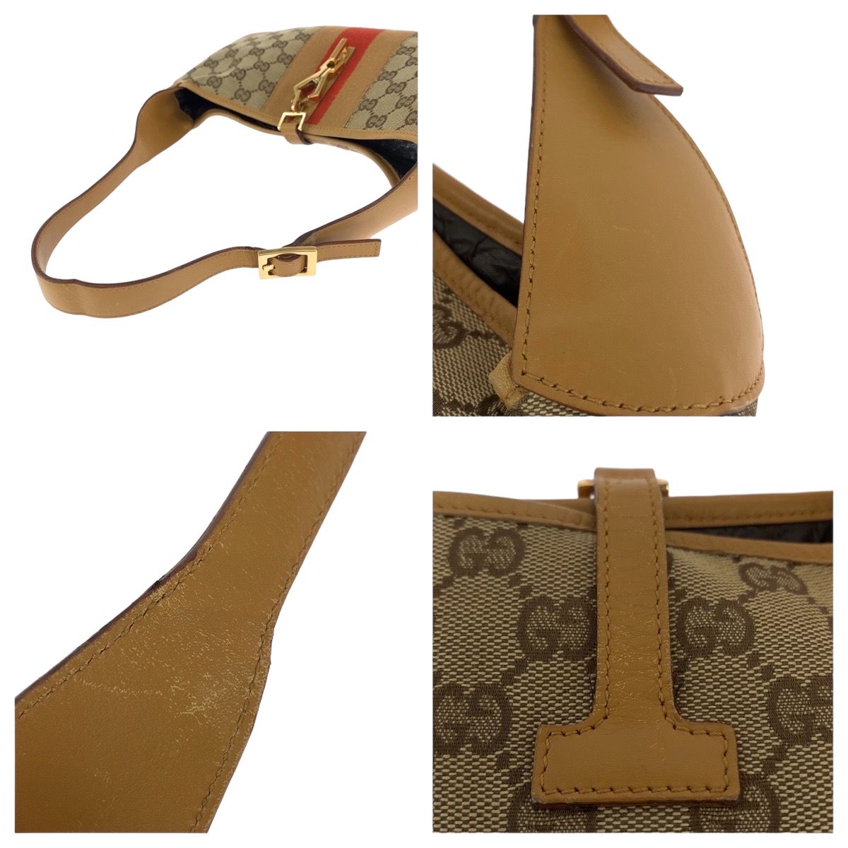 GUCCI グッチ ジャッキー ベージュ ブラウン GGキャンバス 001 4057  