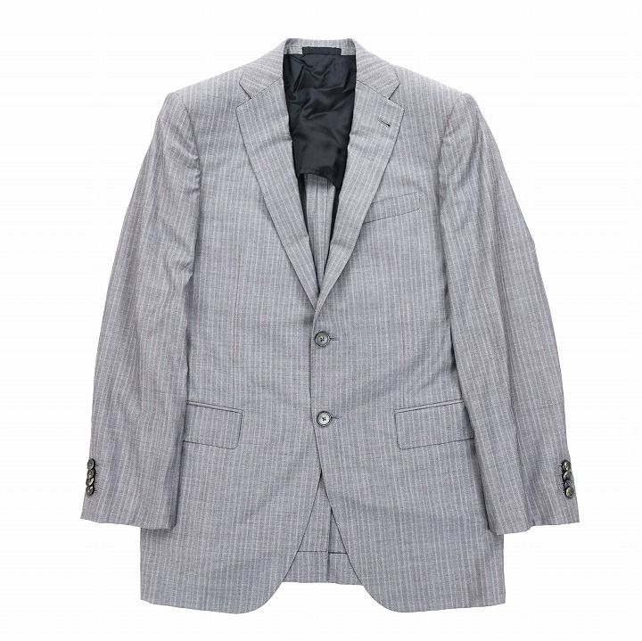 ルイヴィトンスーツ　ストライプ ダミエ柄　総裏地　サイズ44 165/74 ルイヴィトンスーツ ストライプ ダミエ柄 総裏地 サイズ44 165/74 ルイ