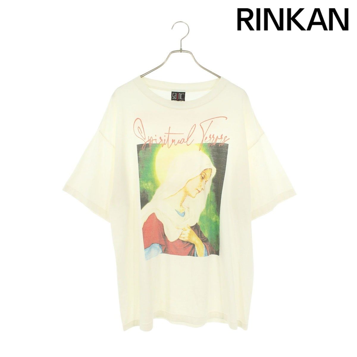 セントマイケル 22AW SM-A22-0000-008 マリアプリントオーバーサイズTシャツ メンズ XL