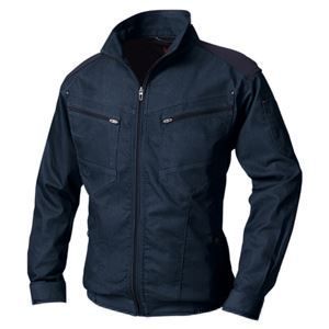 鳳皇 V9502 長袖ブルゾン（ストレッチ） インディゴ 服のみ サイズLL