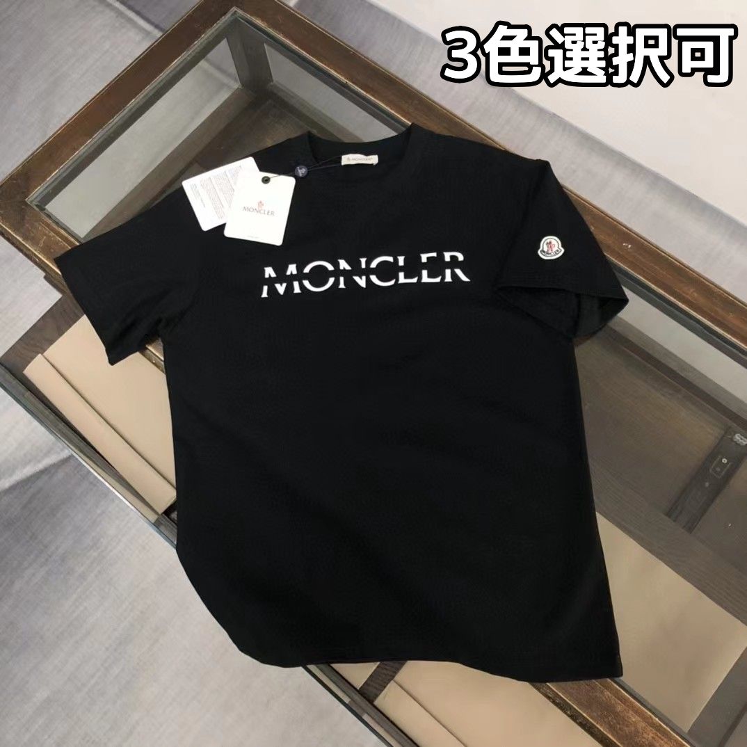 新品 モンクレール ロゴ Tシャツ カットソー クルーネック メンズ ...