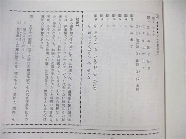 SAPIX中学部 中3 サピックス SS特訓 第1～4回 国語 【計4回分
