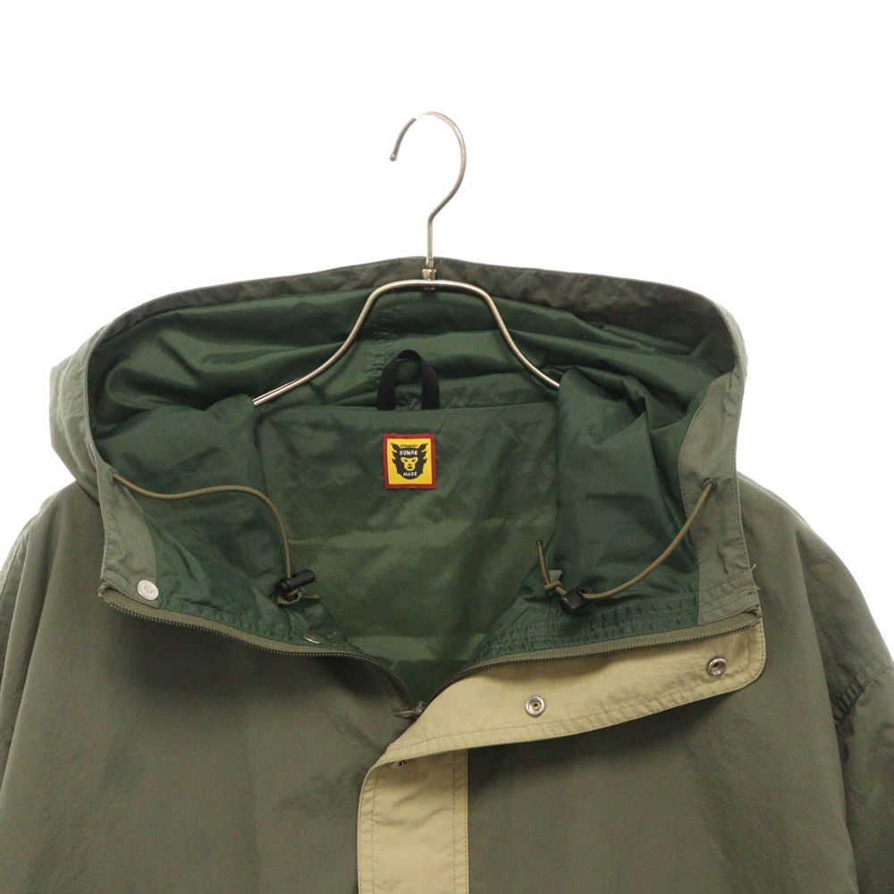 HUMAN MADE (ヒューマンメイド) 23SS ANORAK PARKA アノラックパーカージャケット HM25JK012 オリーブ - メルカリ