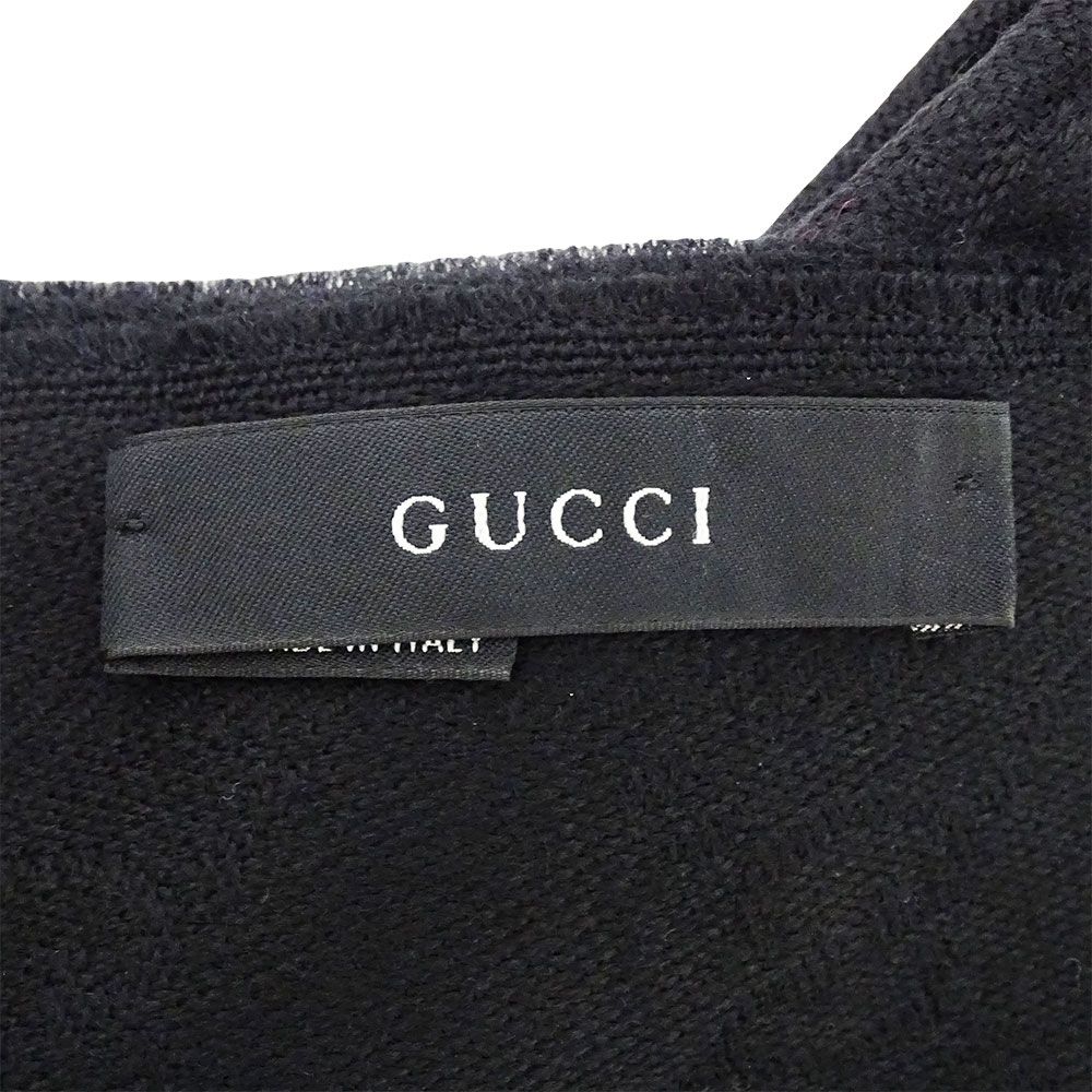 グッチ GUCCI マフラー レディース ブランド ストール ウール ブラック