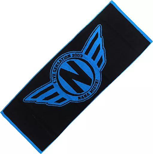 中古】タオル・手ぬぐい(女性) 水樹奈々 タオル(黒) 「NANA MIZUKI