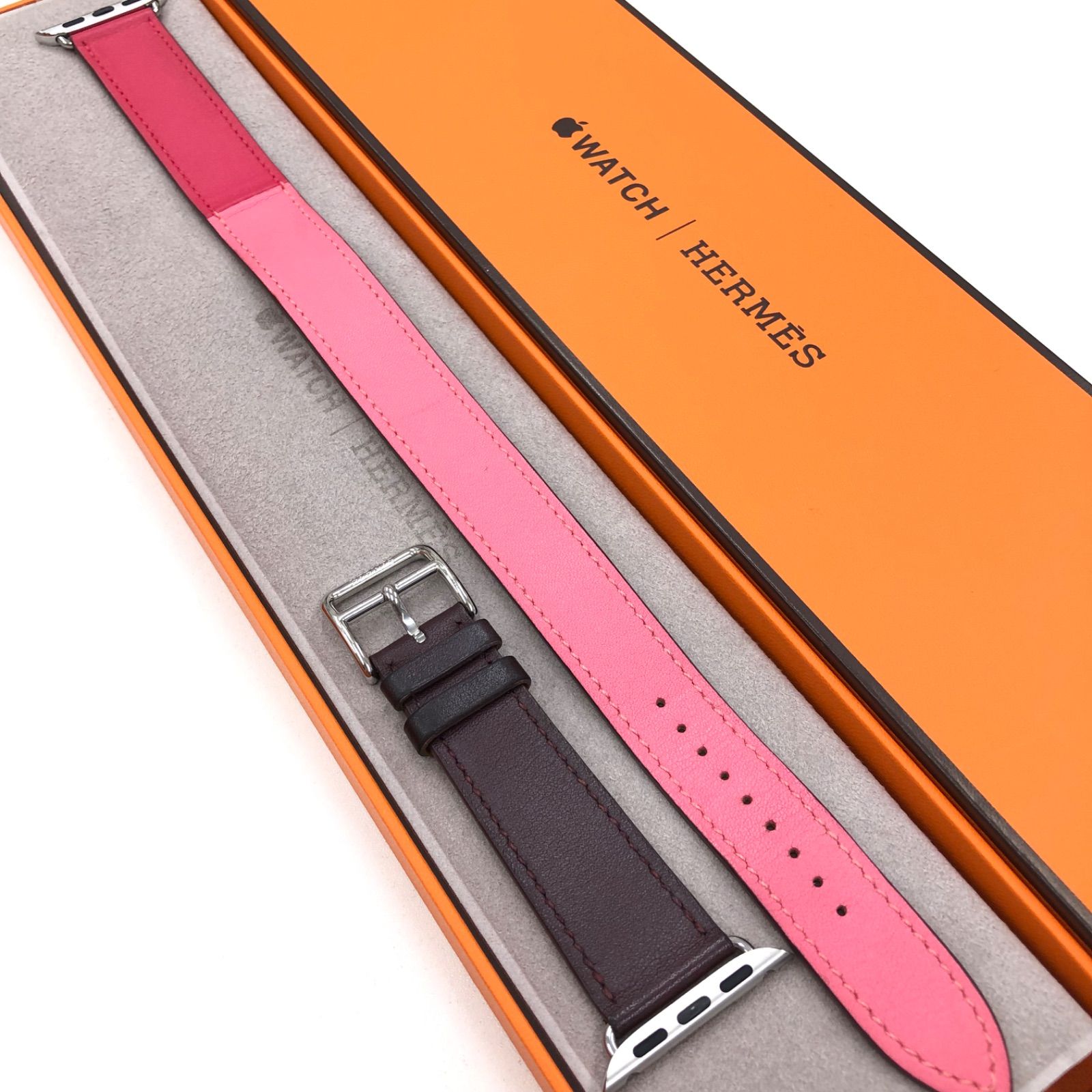 即決 未使用 Apple watch HERMES ボルドー ローズ エクストレーム