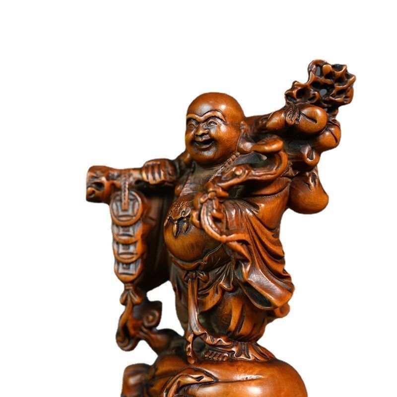 木彫 如意　彫刻 置物 魔除　風水 開運 金運 骨董 インテリア アンティーク Amazon.co.jp: 小葉黄楊木 木彫り 麒麟置物 風水置物 麒麟 風水